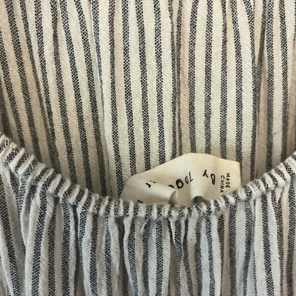 By Together | Midi Tiered US M Dress, Perfect Layering 100% Cotton, Striped - Picture 5 of 7